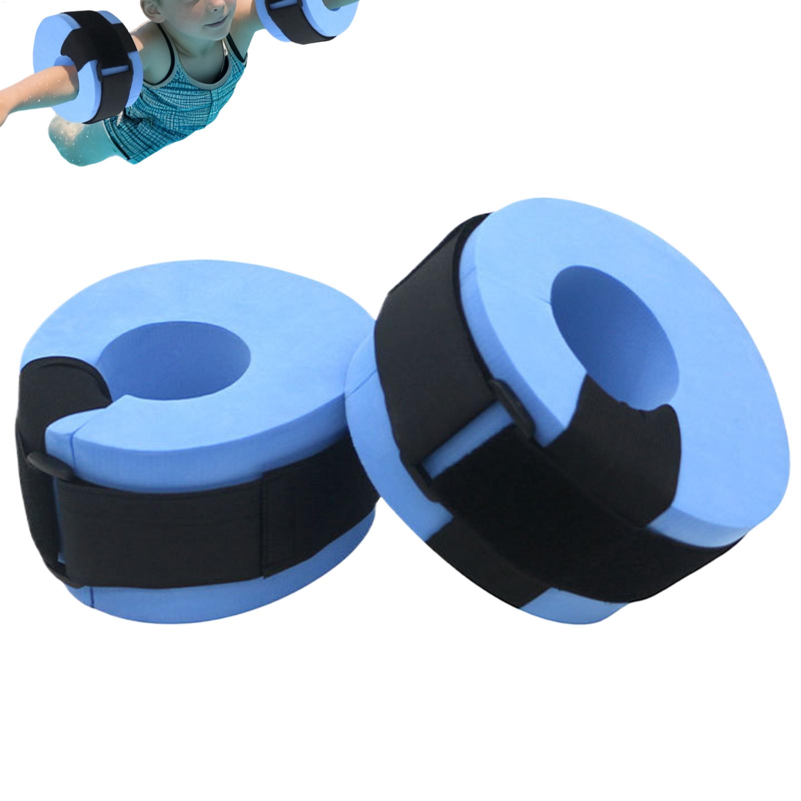 Aquatic Water Sports - ห่วงยางโฟมสำหรับออกกำลังกายในน้ำ 2 ชิ้น สำหรับข้อเท้าและแขน เหมาะสำหรับฟิตเนสและกีฬาทางน้ำ