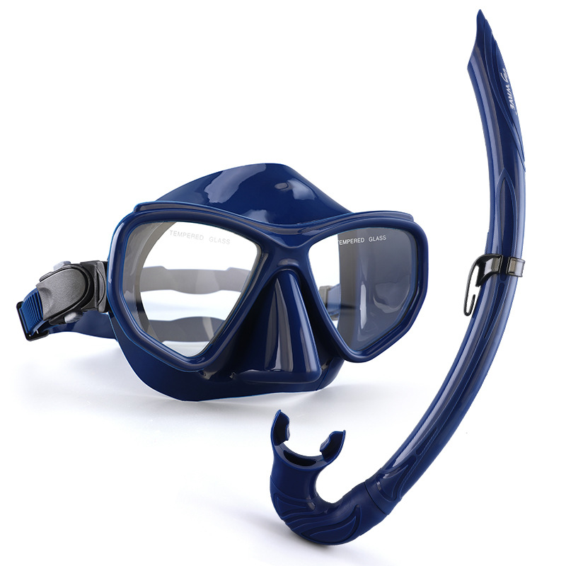 Freediving Mask Set - ชุดหน้ากากดำน้ำแบบมองเห็นได้รอบทิศทาง หน้ากากว่ายน้ำแบบแห้ง ชุดดำน้ำตื้น อุปกรณ์ดำน้ำตื้นสำหรับผู้ใหญ่ อุปกรณ์ดำน้ำลึก ดำน้ำแบบสกูบา