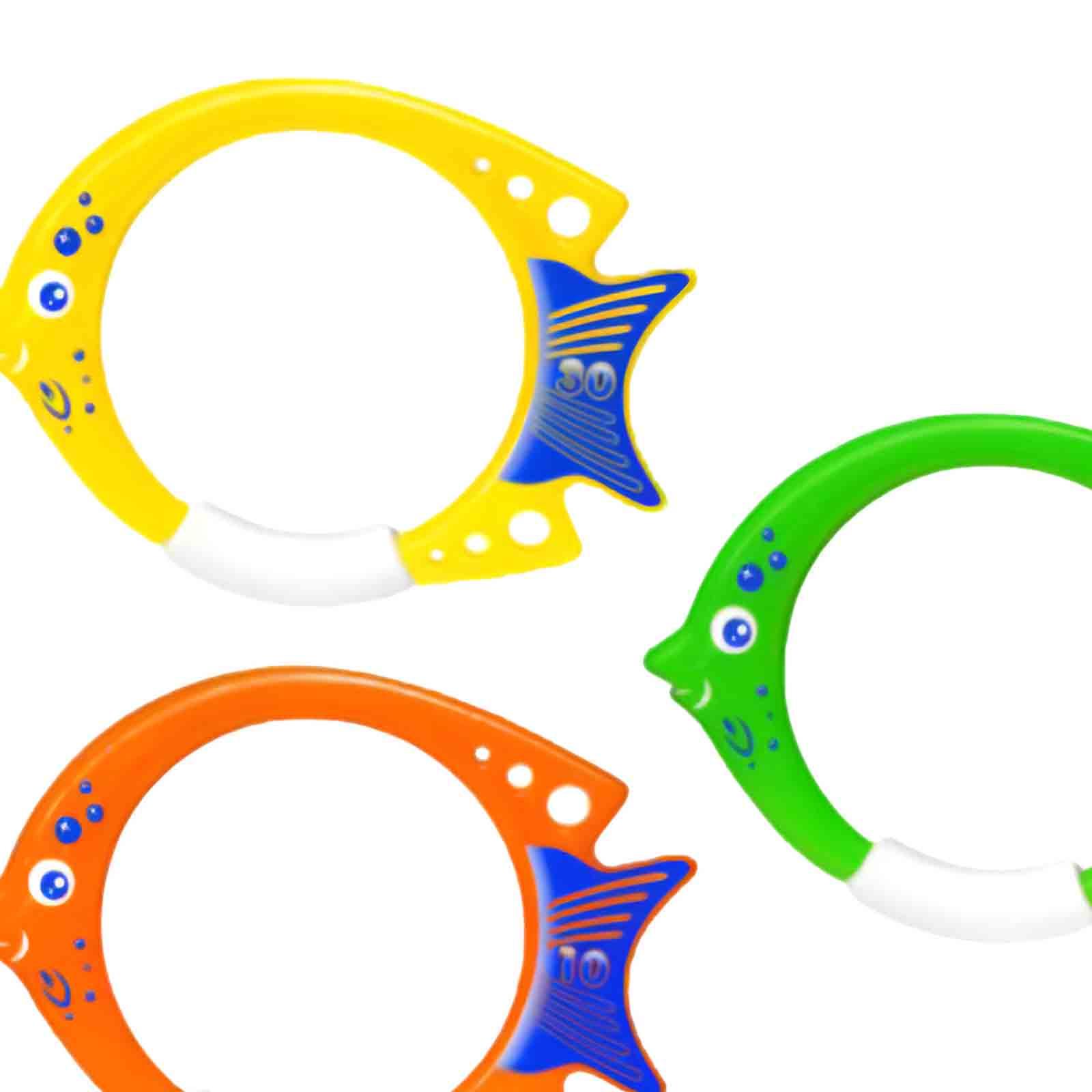 ของเล่นห่วงดำน้ำรูปปลา 3 ชิ้น  - Aquatic Water Sports บทวิจารณ์และราคา