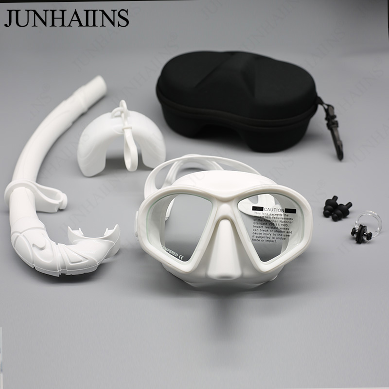หน้ากากดำน้ำแบบกระจกนิรภัย JUN - Freediving Mask Set บทวิจารณ์และราคา