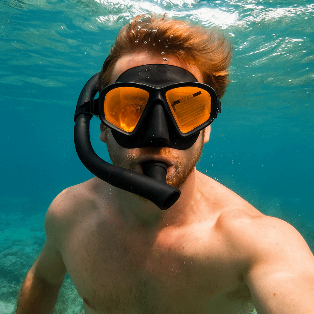 หน้ากากดำน้ำแบบกระจกนิรภัย หน้ - Freediving Mask Set บทวิจารณ์และราคา