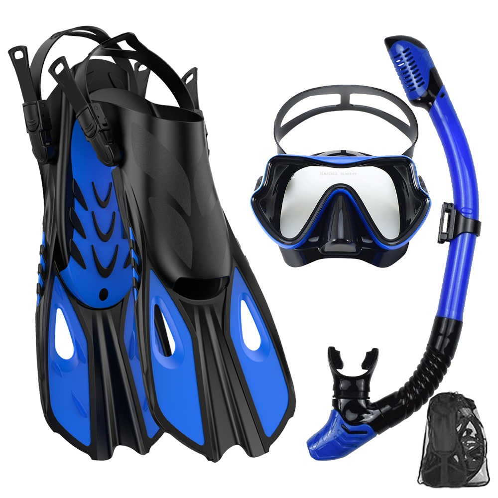 ชุดดำน้ำตื้น หน้ากากดำน้ำและสน - Freediving Mask Set บทวิจารณ์และราคา